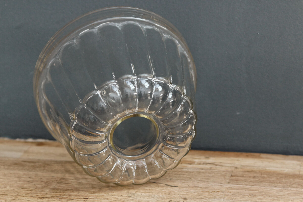 Old glass kouglof mold