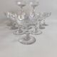 12 coupes à champagne en cristal Baccarat, vers 1920