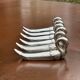 Set of 6 vintage silver-plated swan knife rests