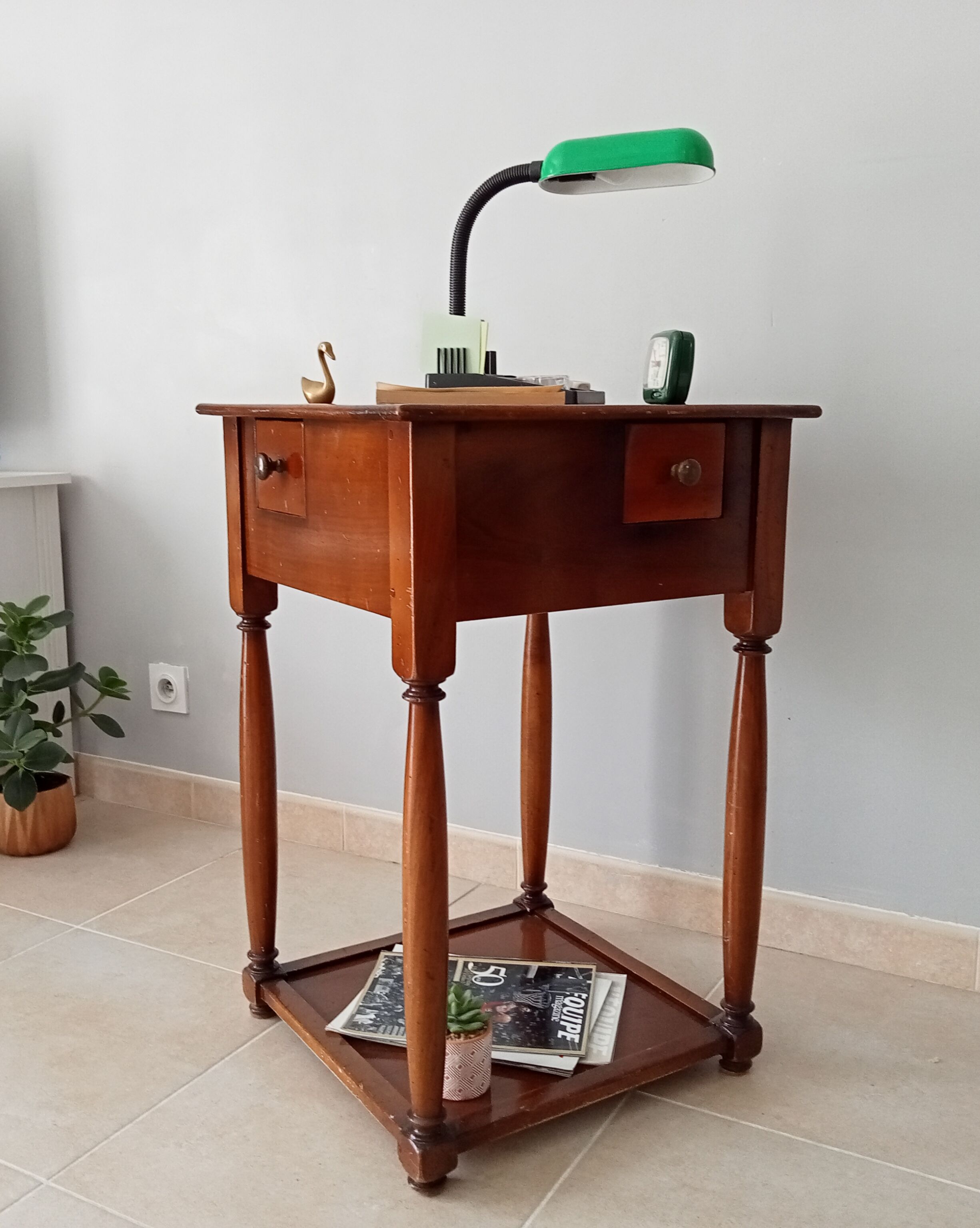 Vintage mahogany side table 50s