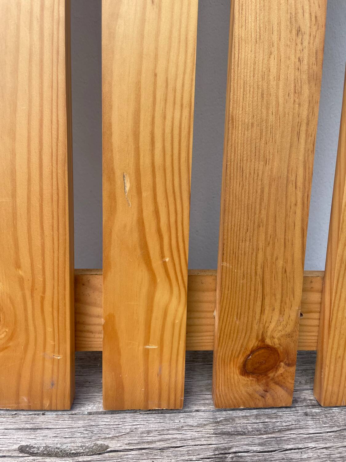 Pine mirror coat rack 1980