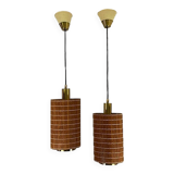 Spanish Hanging Lamps by Estiluz, 1970s, Set of 2