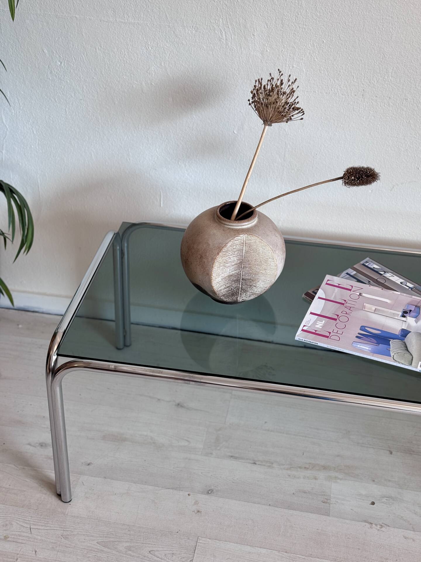 Vintage chrome coffee table 1970’s
