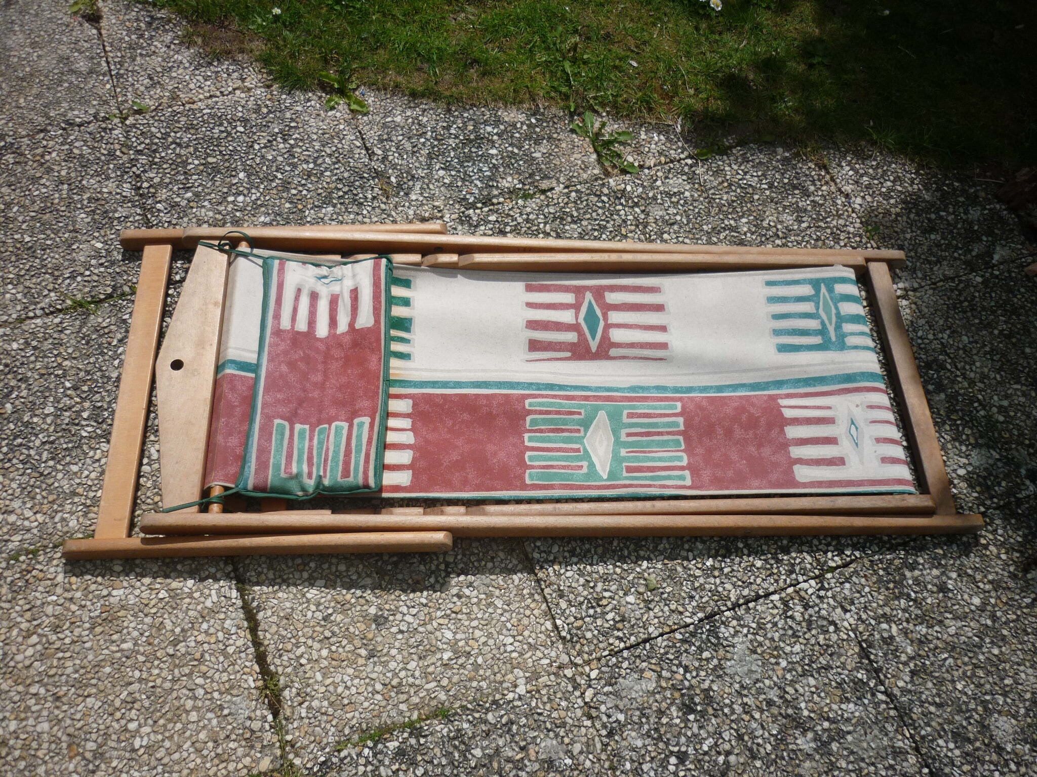 Vintage colorful lounger