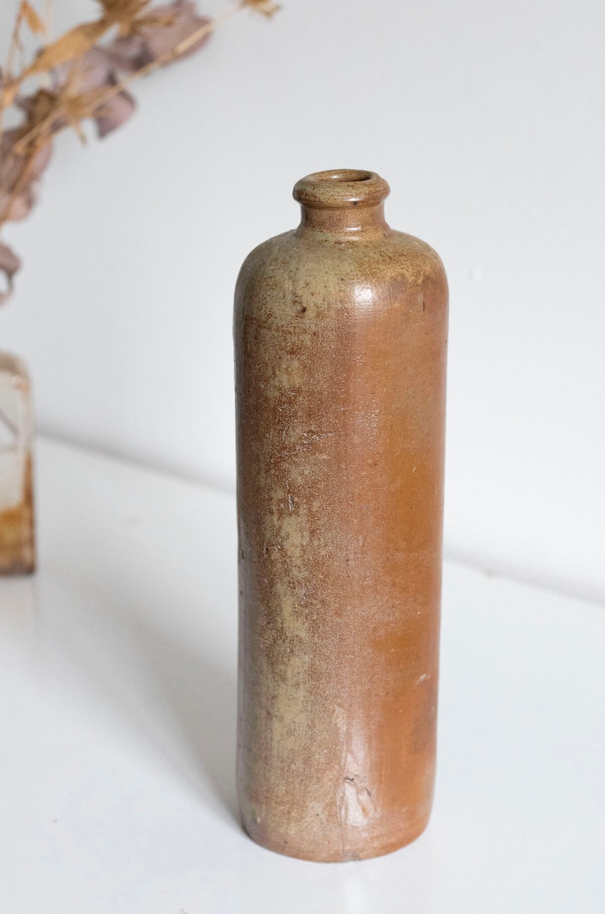 Old stoneware bottle