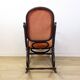Bentwood pink capitonnée upholstered rocking chair for gasisa, spain, 1960's