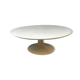 Large coffee table tulip foot and round turntable, Grosfillex 60s
