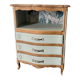 Vintage sage green chest of drawers and solid wood