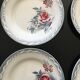 Set de 6 assiettes Digoin Sarreguemines modèle Olga