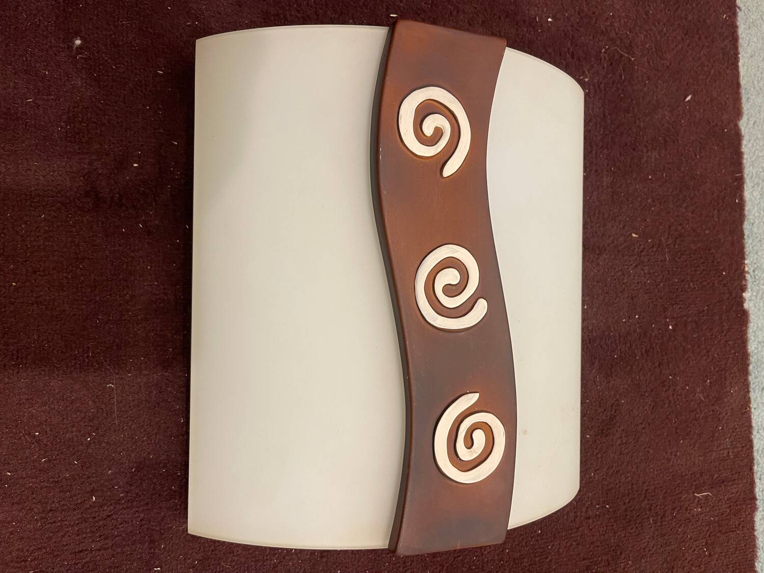 Glass Sconces with Spiral Decor