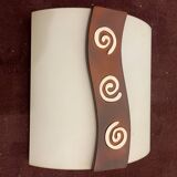 Glass Sconces with Spiral Decor