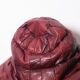 Pouf patchwork of red leather vintage burgundy 1970