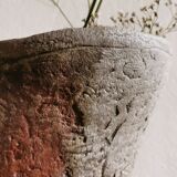 Vase en grès brut circa 1980