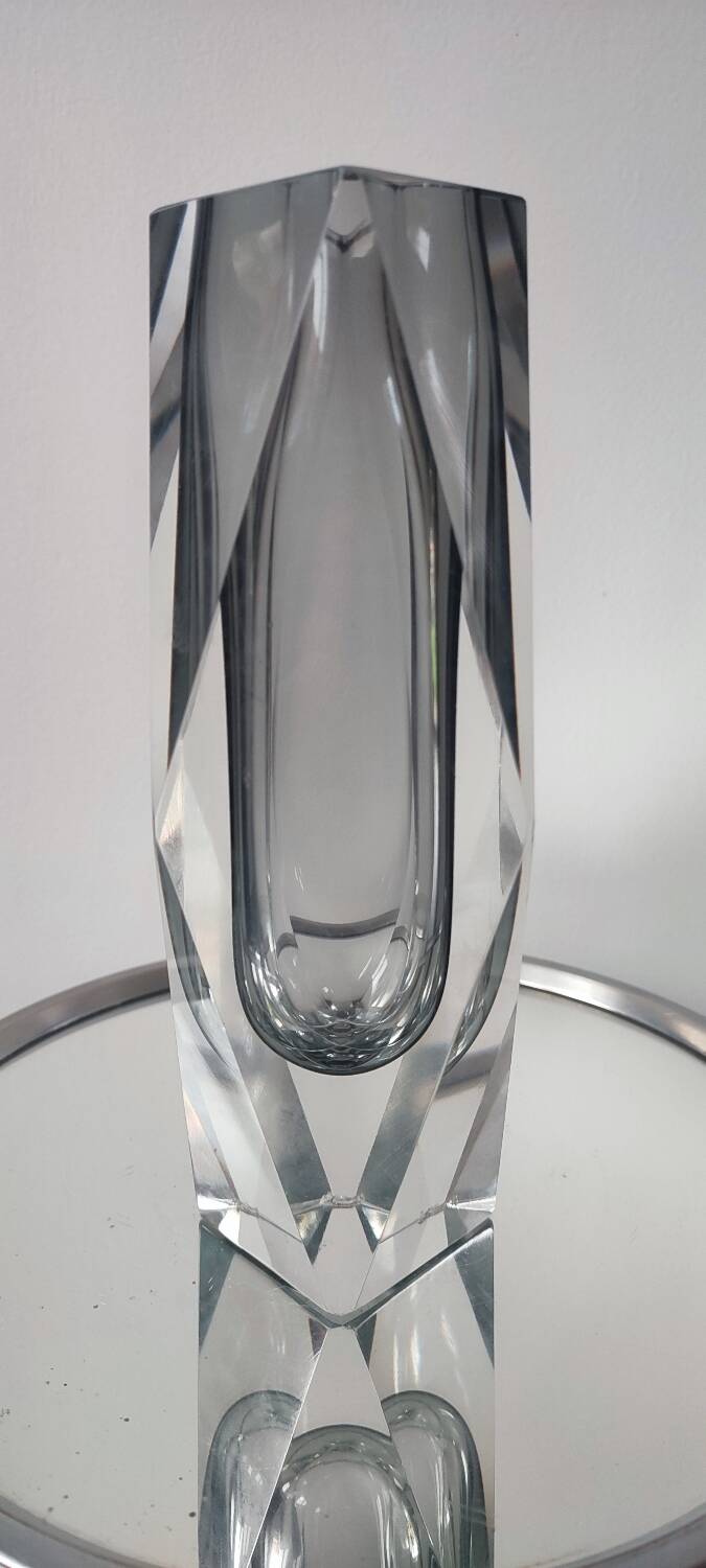 Sommerso vase Flavio Poli Seguso, Murano