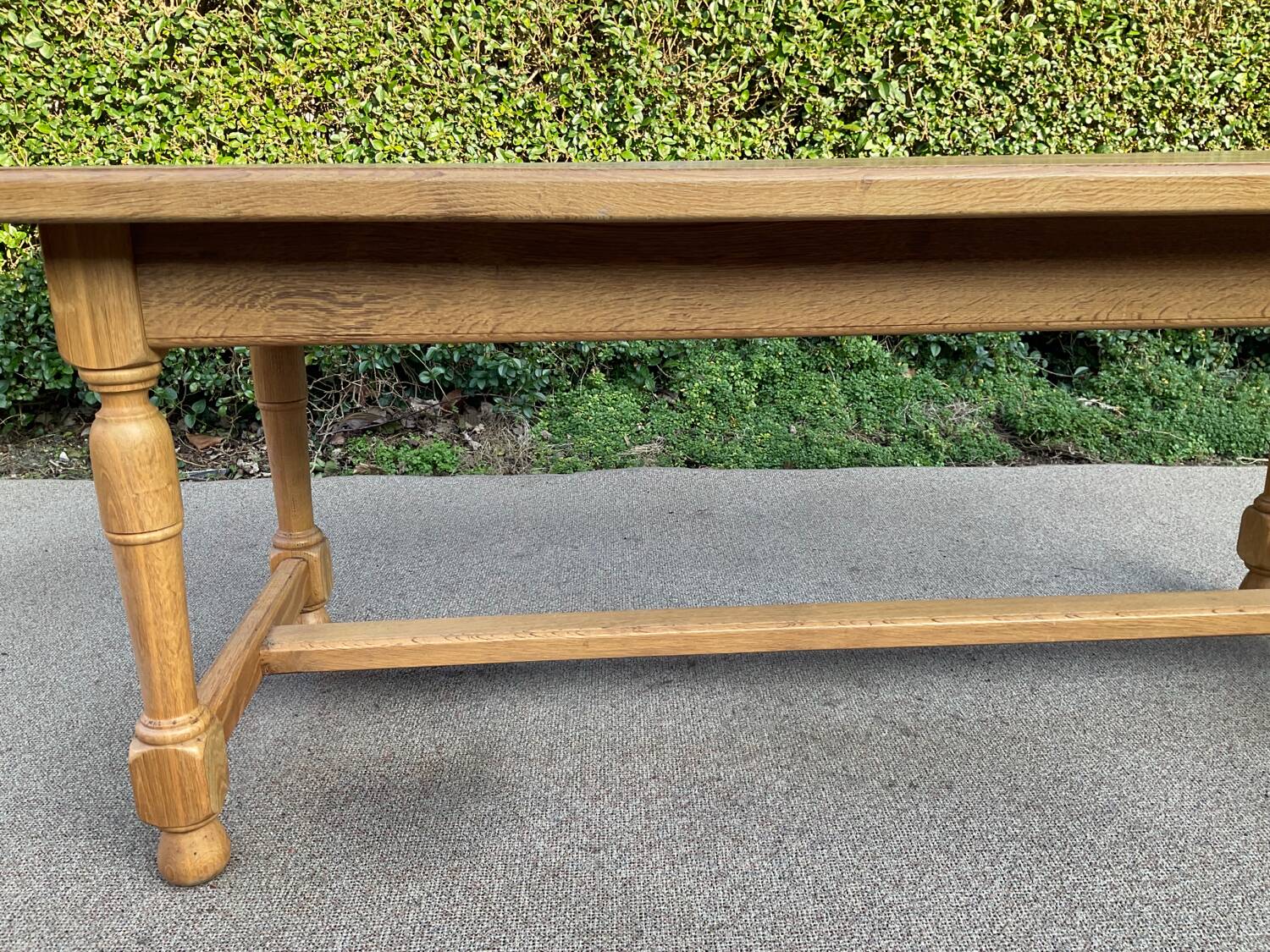 Solid oak farmhouse table