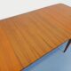 Rectangular dining table in vintage Scandinavian style from the 50s and 60s, made of teak.