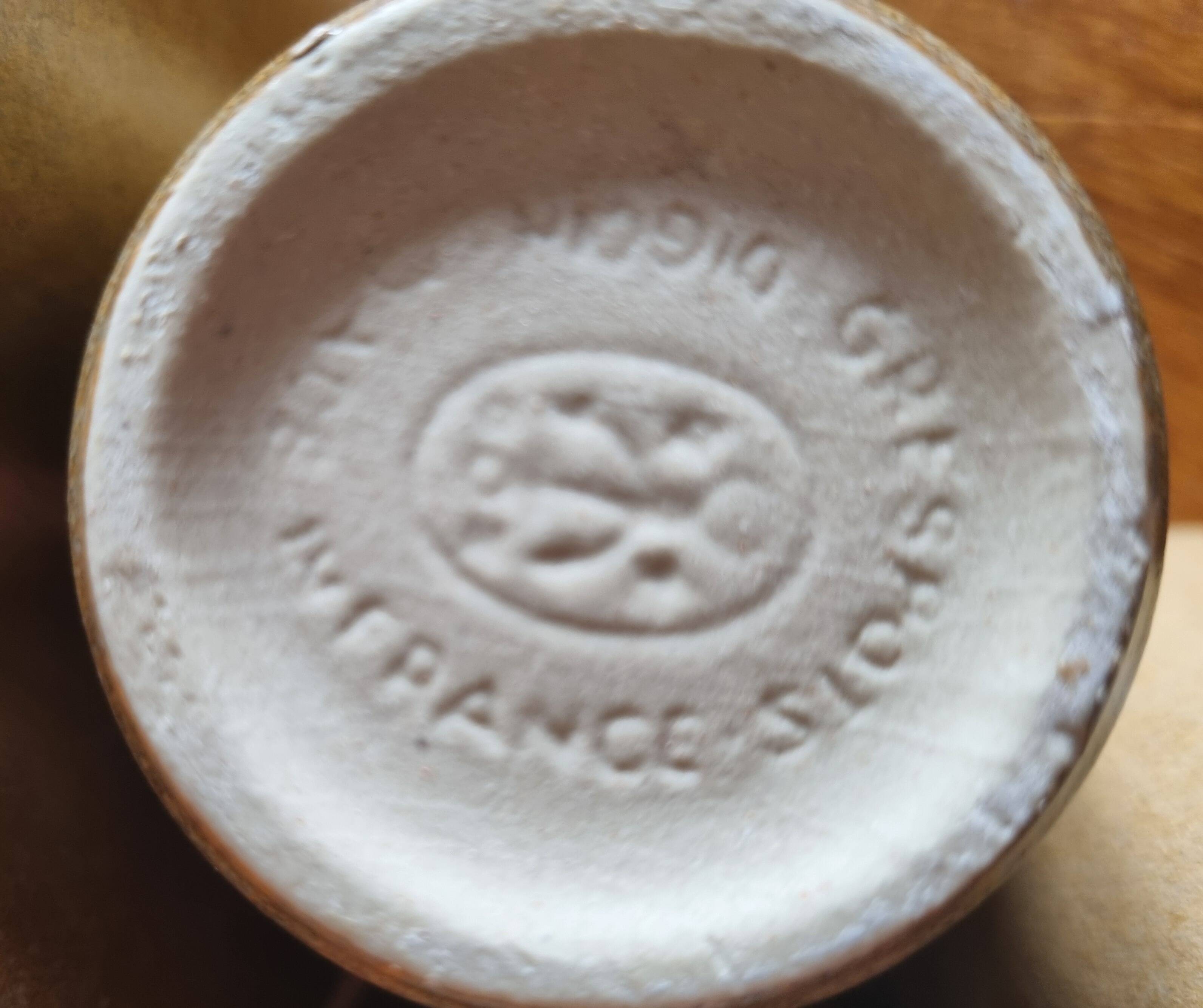 Set of 6 Digoin stoneware tumbler glasses