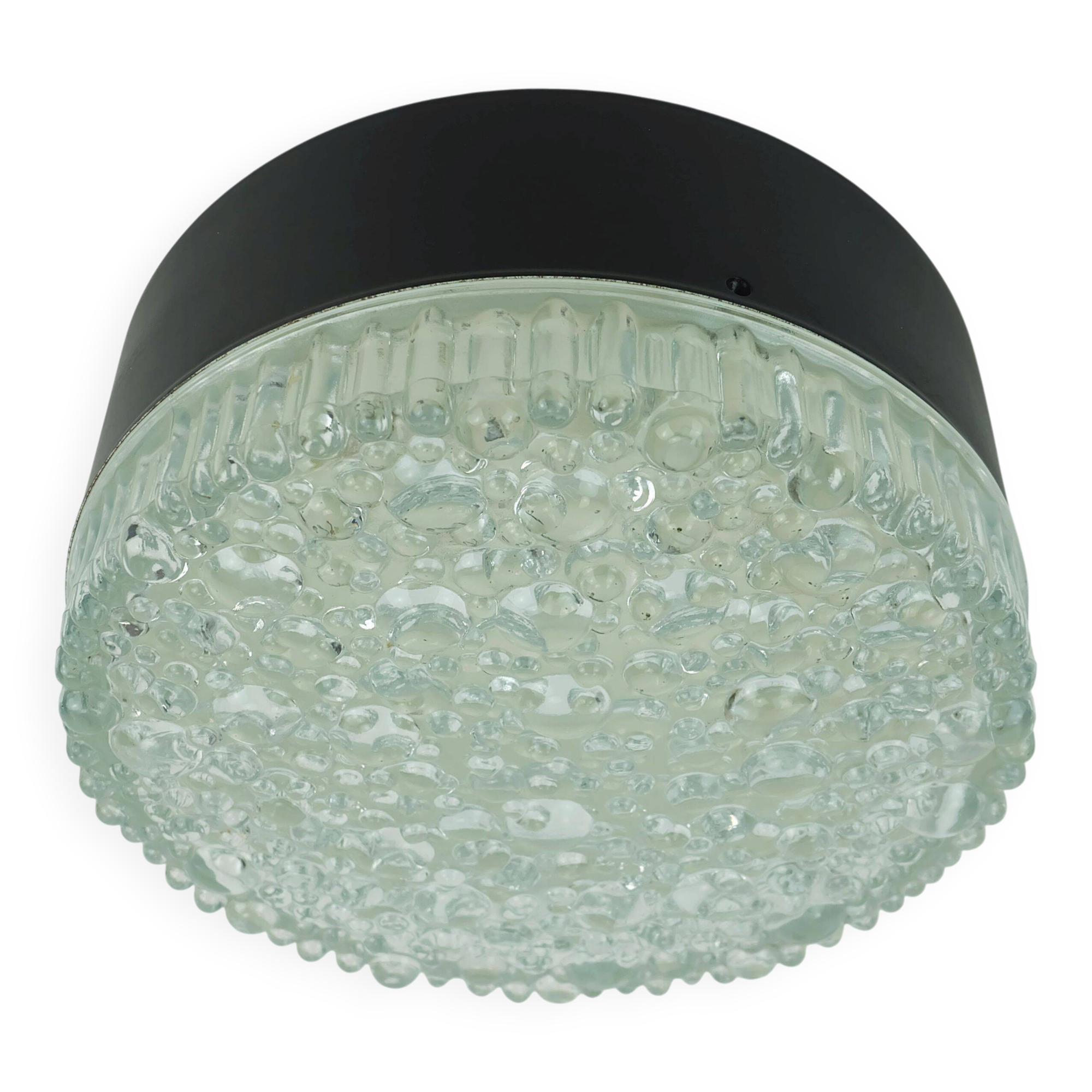 No. 1 of 2- staff ceiling lamp or wall lamp model a 226 bubble glass 60s70s