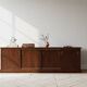 Large double-sided modernist sideboard in oak – 250 cm