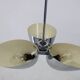 Lustre chromé Bauhaus restauré des années 1930 par Zukov, Tchécoslovaquie