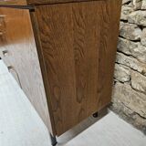 Wooden and metal sideboard, 1970