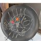 Magnificent vintage Vallauris plate "the cart" Picasso style 1950-