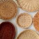 Composition de paniers en rotin Vintages