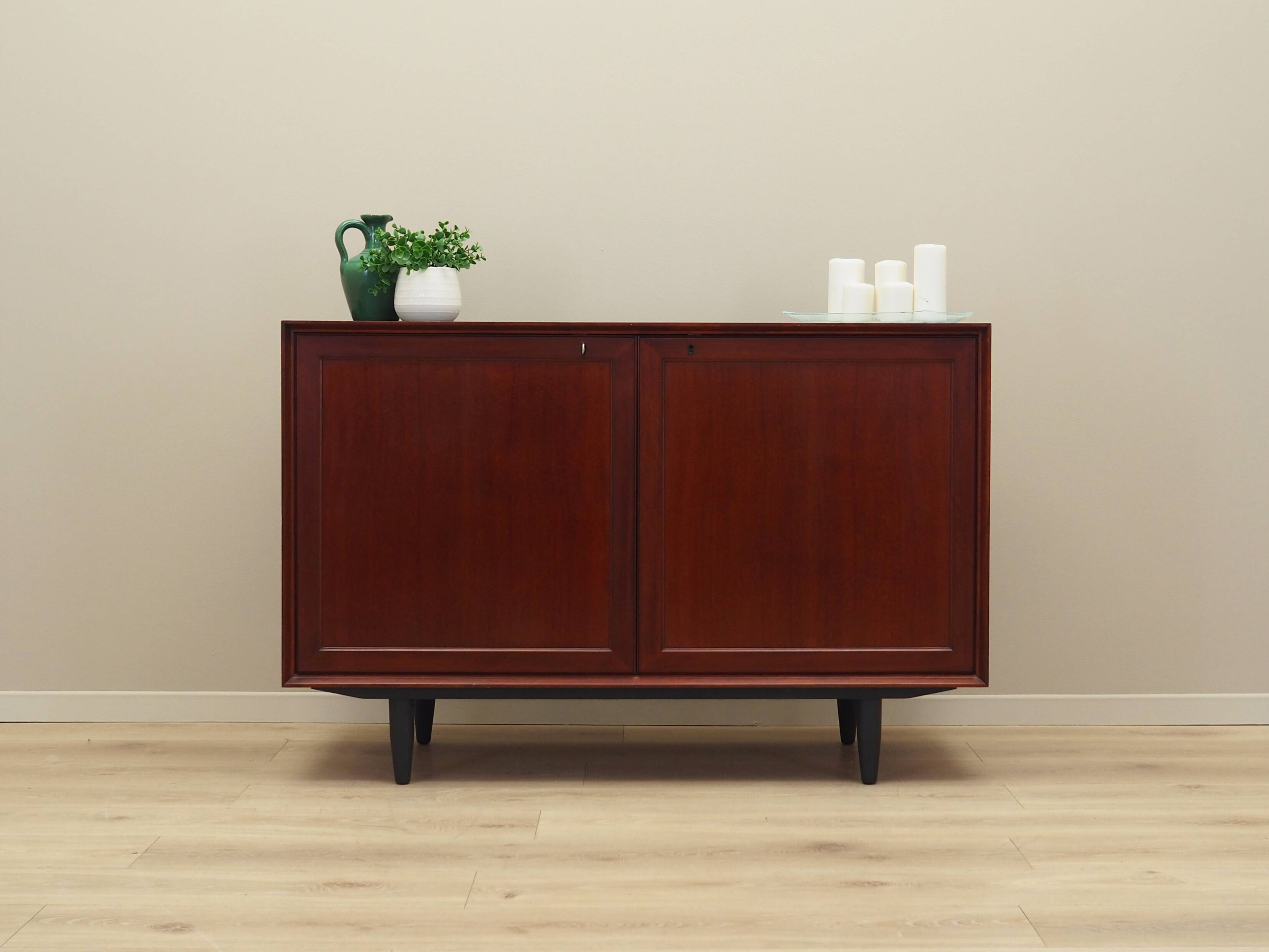 Mahogany cabinet, Danish design, 1970s, manufacturer: PMJ Viby J