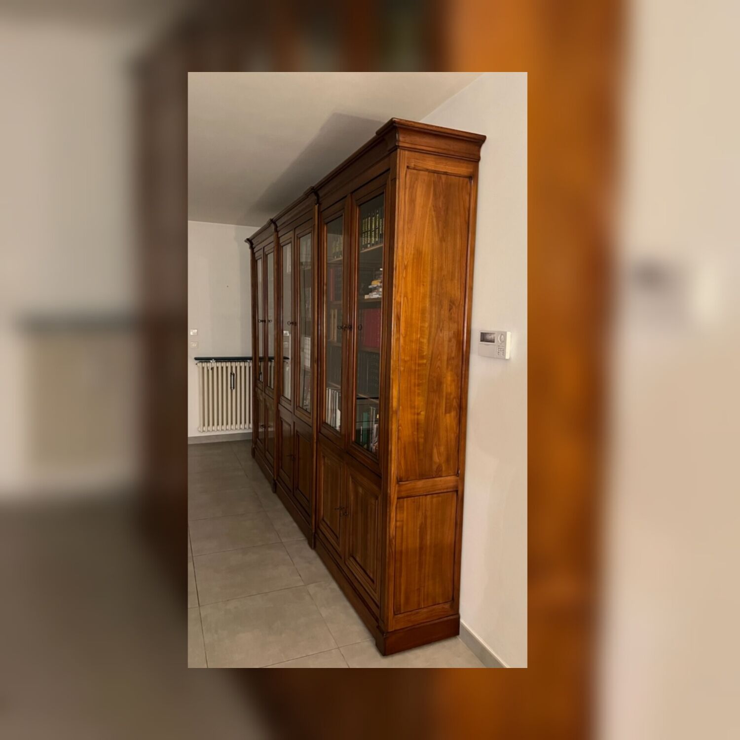 Bibliothèque Roche Bobois en Merisier