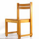 Children's chair in plywood in Scandinavian Danish style.