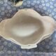 Antique porcelain gravy boat with bamboo motif