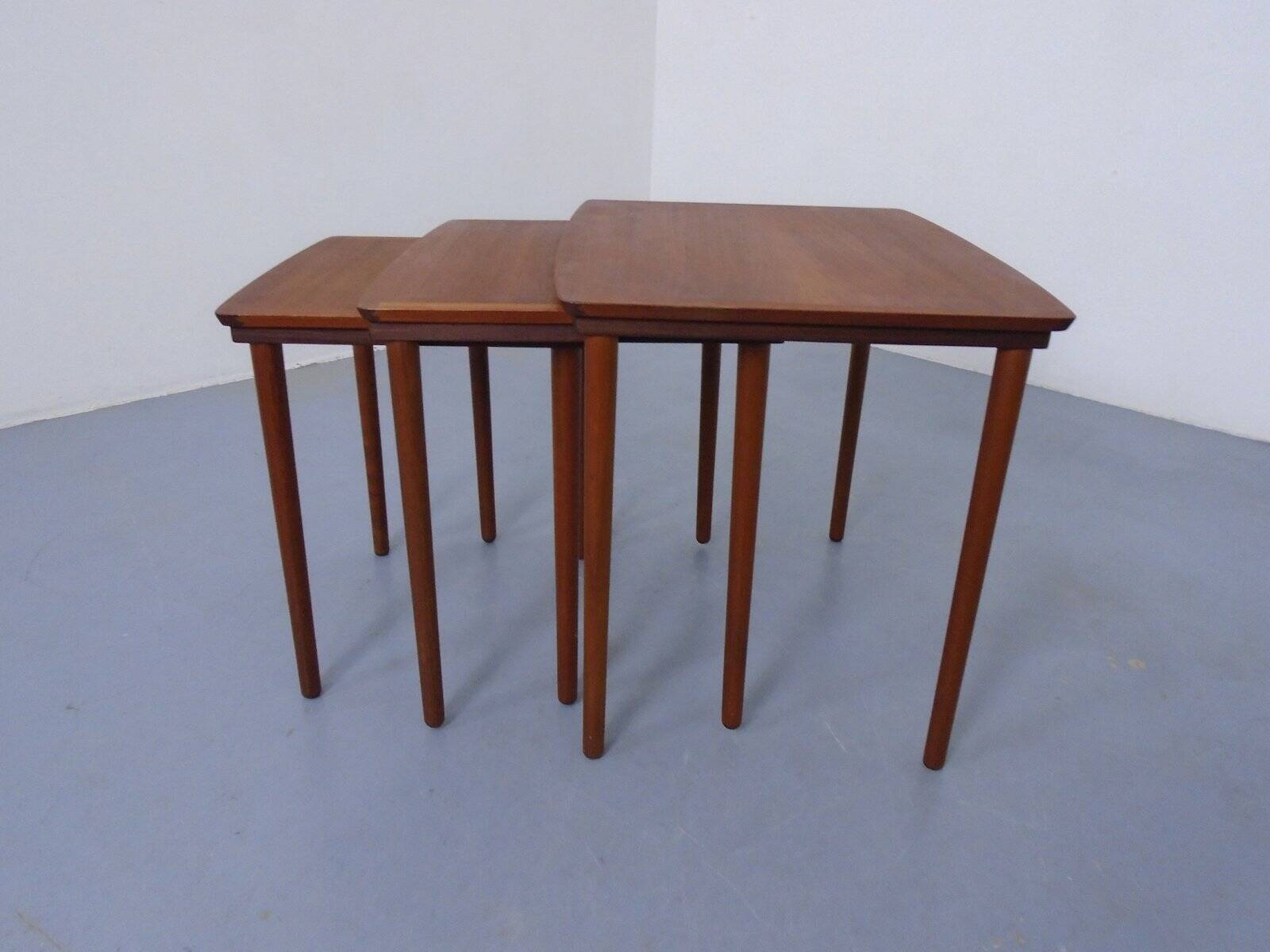 Danish Teak Nesting Tables from Møbelintarsia, 1960s, Set of 3