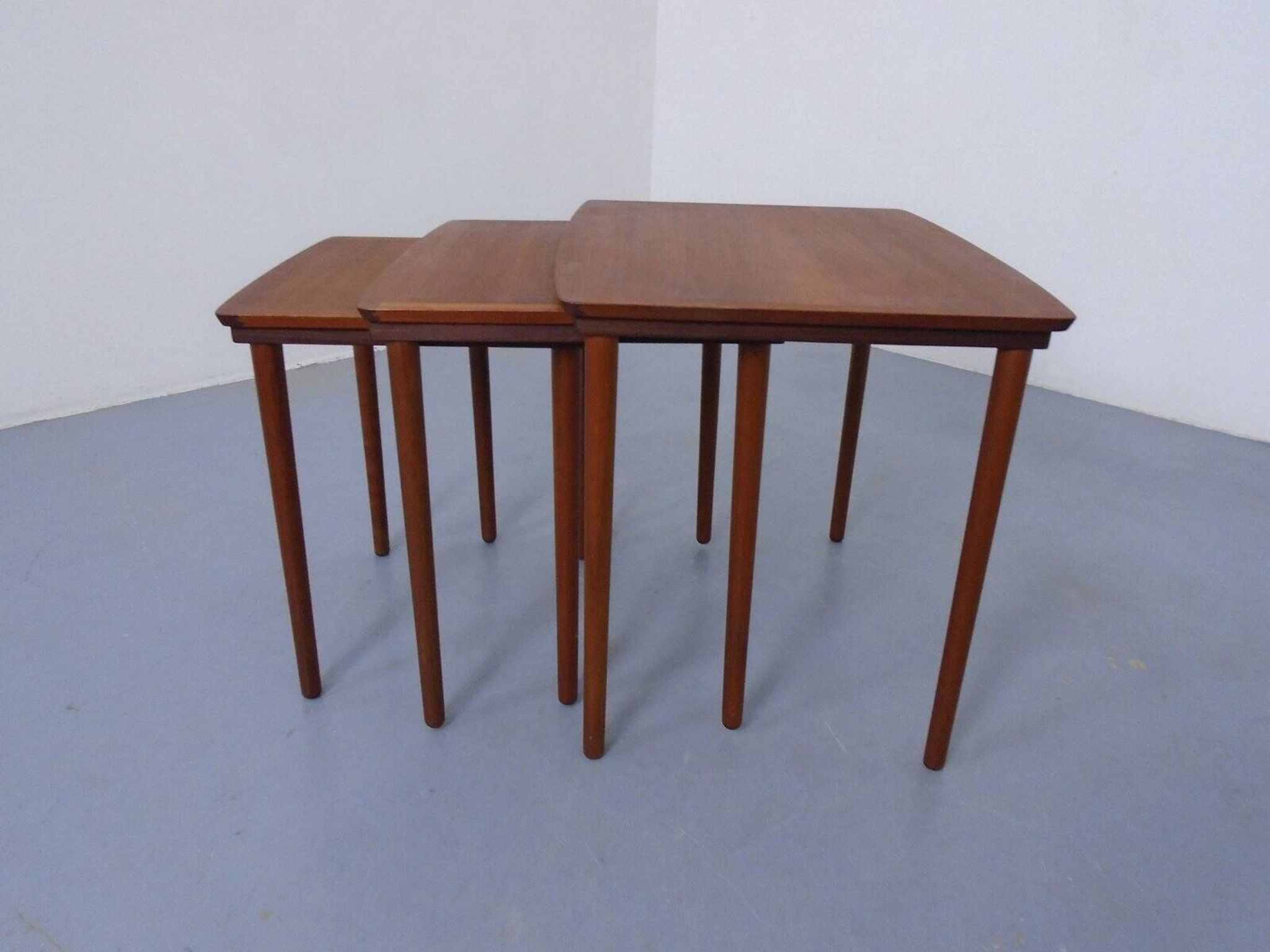 Danish Teak Nesting Tables from Møbelintarsia, 1960s, Set of 3