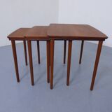 Danish Teak Nesting Tables from Møbelintarsia, 1960s, Set of 3