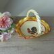 Empty Rooster Basket Pocket, Artisanal Rooster Pottery, Decorative Rooster Empty Pocket,