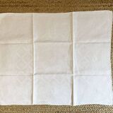 12 antique damask and monogrammed napkins