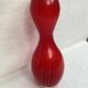 Red glass vase dimension: height -33cm- width -12cm-