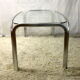 Coffee table - metal and glass - circa 70