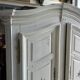 Two-door painted wardrobe, Louis XIV style, Alsatian regional work.