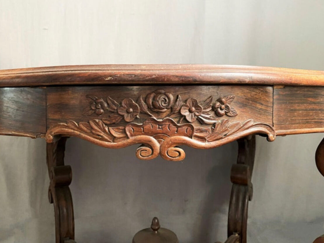 Oval table of Napoleon III period Late nineteenth century