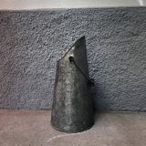 Old metal coal bucket