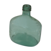 Charming bottle bottle brand BANDEIRA in vintage bluish green glass