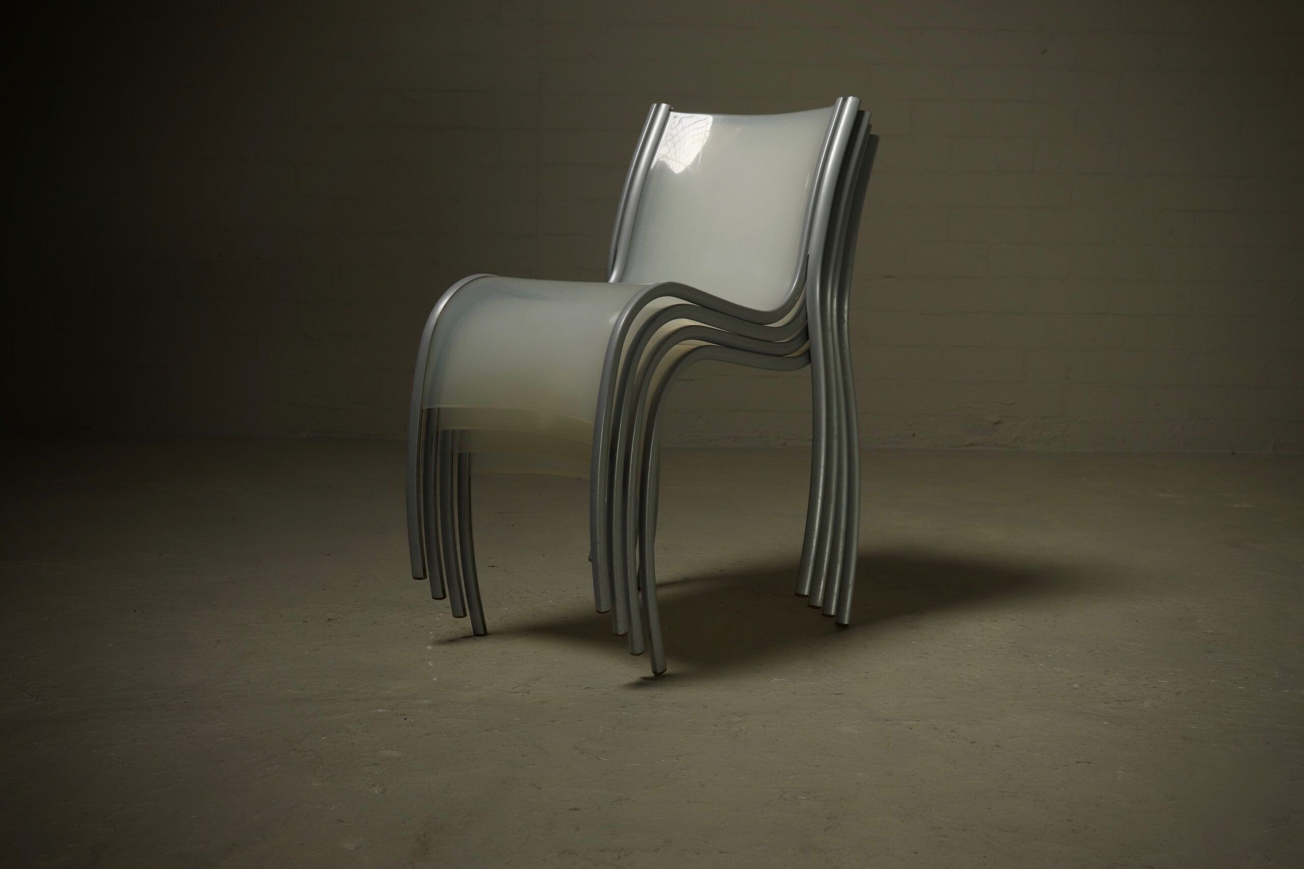 Set of 4 FPE chairs by Ron Arad for Kartell 1990s