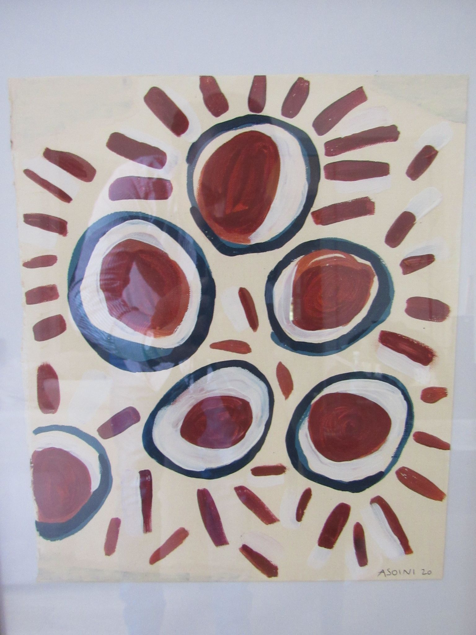 Composition abstraite, peinture par Laura Asoini