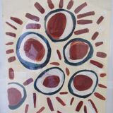 Abstract composition, painting by Laura Asoini