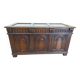 Very large antique medieval style chest * Solid wood