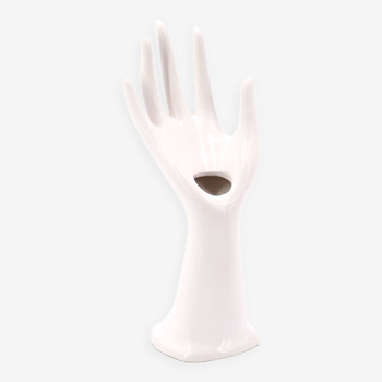 White porcelain ring hand, 70s