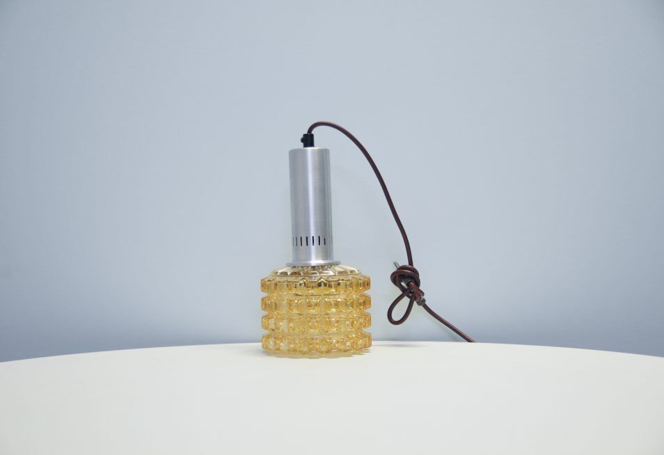 Vintage pearl glass pendant lamp