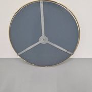 Italian 1960s solid brass wall mirror with original patina – Milan nightlife provenance