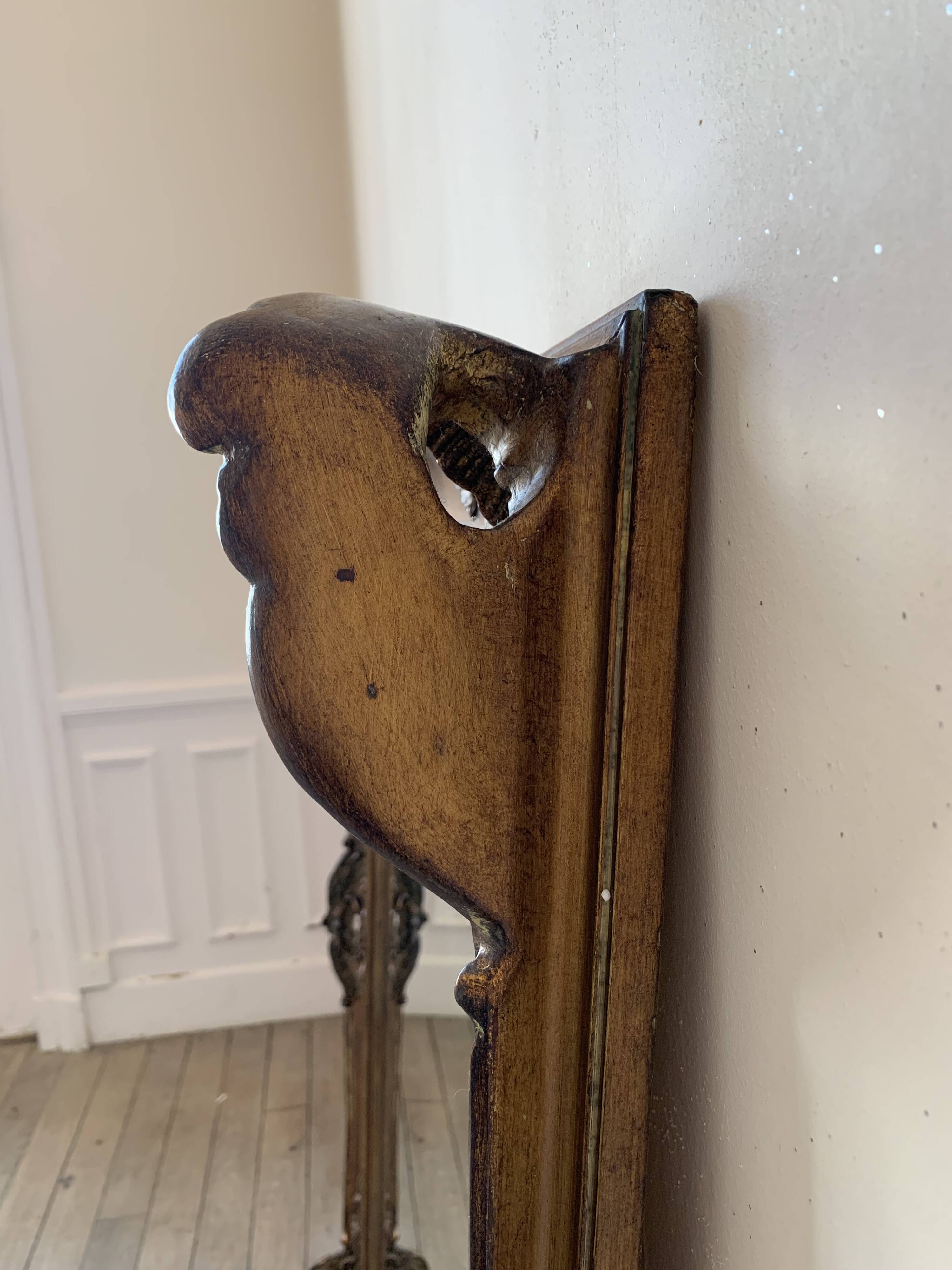 Old beveled mirror 123x142cm